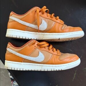 Nike Burnt Orange and White Sneakers